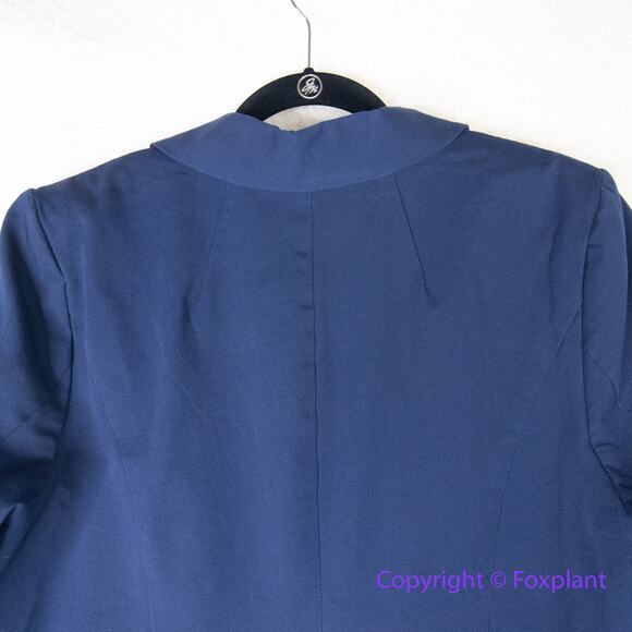 Eloquii Premier Blue blazer one button collared, size 16‎ - Picture 9 of 14